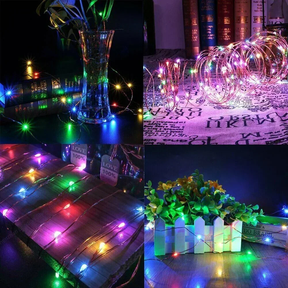2 packChristmas Outdoor Solar String Lights 40M 400 Led Solar Lights Waterproof